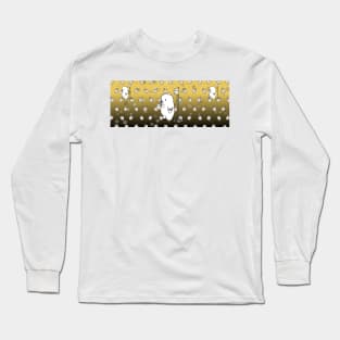 Boba Bear with Boba Background Long Sleeve T-Shirt